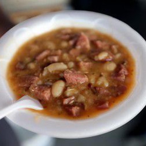 Meaty white beans